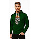 Dark green hooded jumper Skull and Ball PK4013