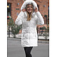 Women's white coat Stel JS/16M9099/281Z