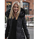 Women's black coat Stel JS/16M9099/392Z