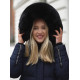 Women's winter long jacket dark blue Marni Women's jackets