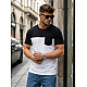 Men's white/black T-shirt Billy T-shirt
