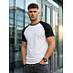 Men's white and black Dilan T-shirt T-shirt