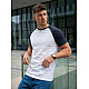 Men's white/dark blue shirt Dilan T-shirt