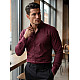 Men's burgundy shirt Top Shirts