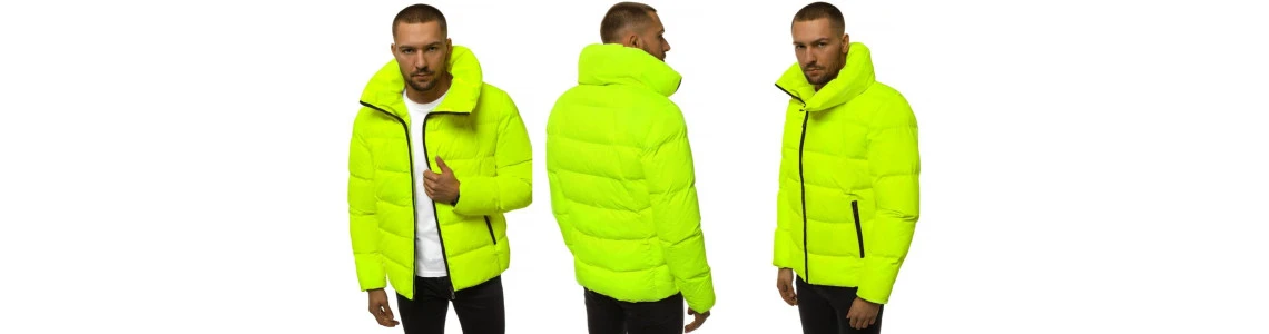 Vyriškos neoninių spalvų striukės