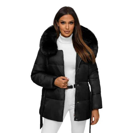 Juoda moteriška striukė Emil JS/16M9206/392Z