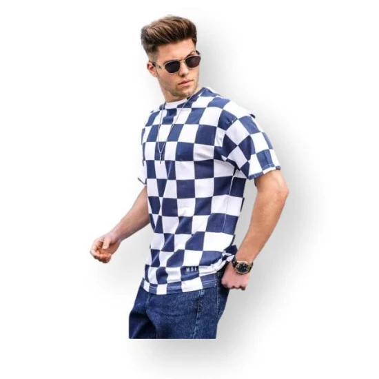 Vyriški tamsiai mėlyni marškinėliai Francisco PK5808 Premium