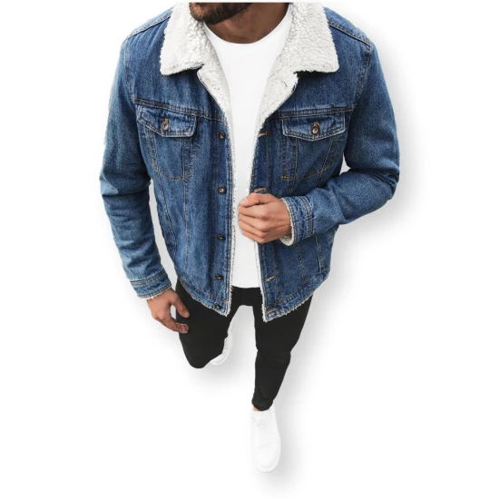 Mėlynos spalvos džinsinė striukė Besok JB/JP1156Z