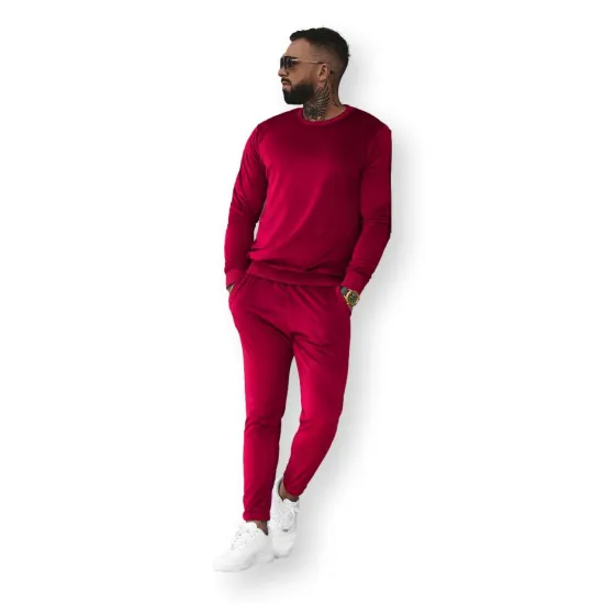 Sale Mens burgundy leisure suit Kafil O/12130Z
