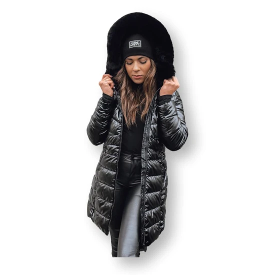 Moteriška juoda žieminė striukė Dona TY4085