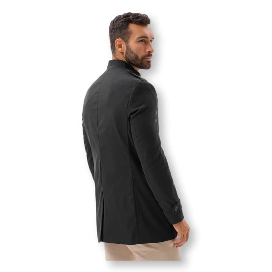 Vyriška juodos spalvos paltas Dala C269