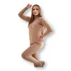 Naisten beige setti Minky 21147