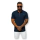 Vyriški tamsiai mėlyni polo marškinėliai Team O/DA758