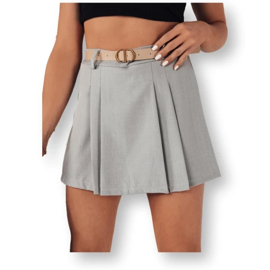 Moteriškas pilkas sijonas - šortai Miracle CY0425