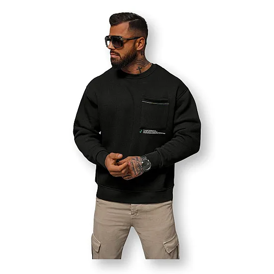 Męski czarny sweter Disc O/SWE23022
