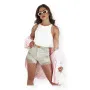 Женские джинсовые шорты песочного цвета Popglam