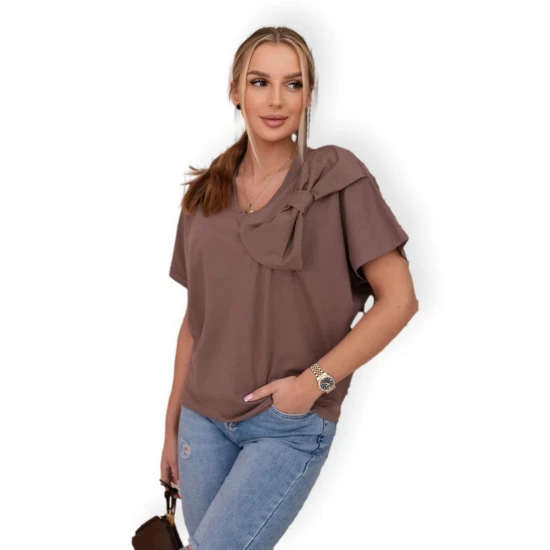 Moteriški rudi marškinėliai Korin 28874