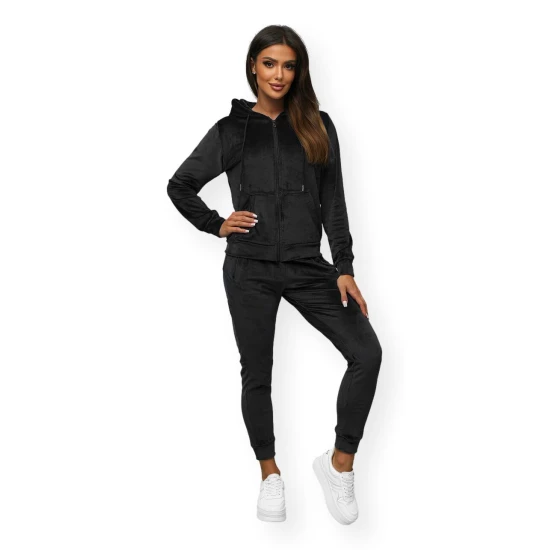 Moteriškas juodas veliūrinis komplektas Softi JS/8C1176/3Z