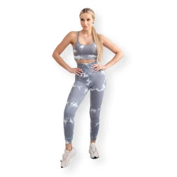 Moteriškas pilkas/baltas komplektas Push Up