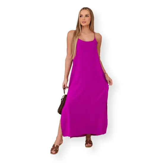 Moteriška violetinė suknelė Serena 29233