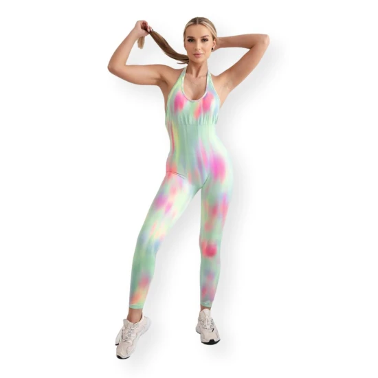 Moteriškas žalias kombinezonas Slimy 29320