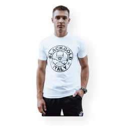 Balti vyriški marškinėliai su spauda Blackgold