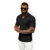 Miesten musta T-paita Minex O/L1454