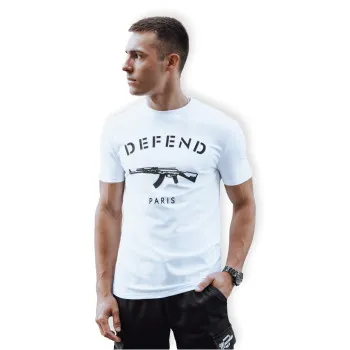 Мужские белые футболки Defend