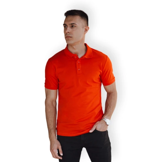 Vyriški oranžiniai polo marškinėliai Metrol PX0609