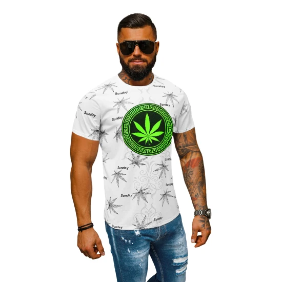 Vyriški balti marškinėliai Sunday O/T139/3Z