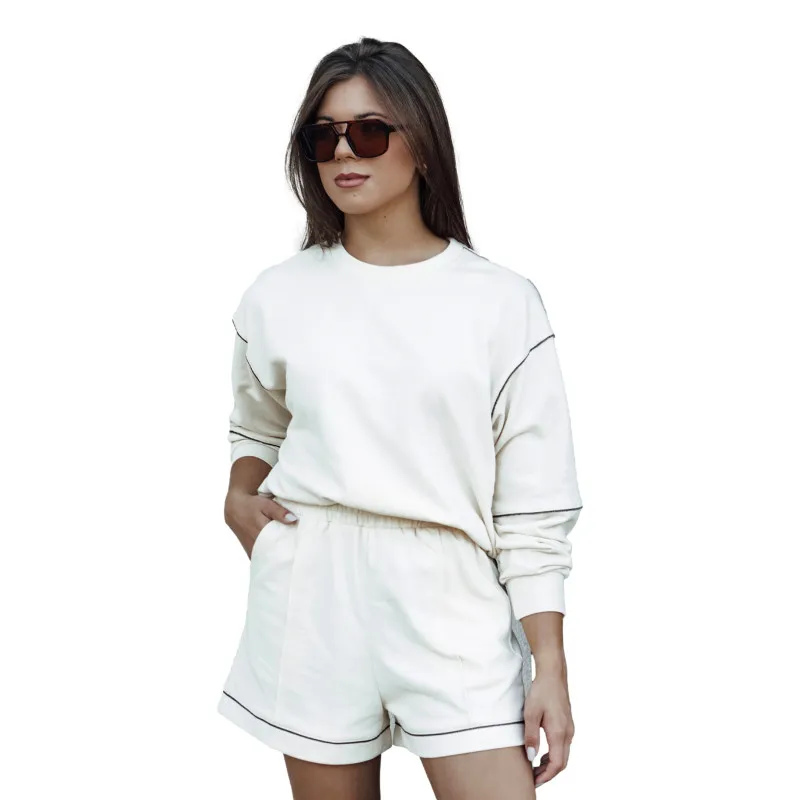 Women's white set Megin AY1054