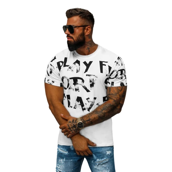 Vyriški balti marškinėliai Play O/8T1280/1