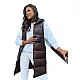 Pikk pruun kapuutsiga vest Far TY3749