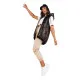 Women's black hooded vest Kolin TY4116