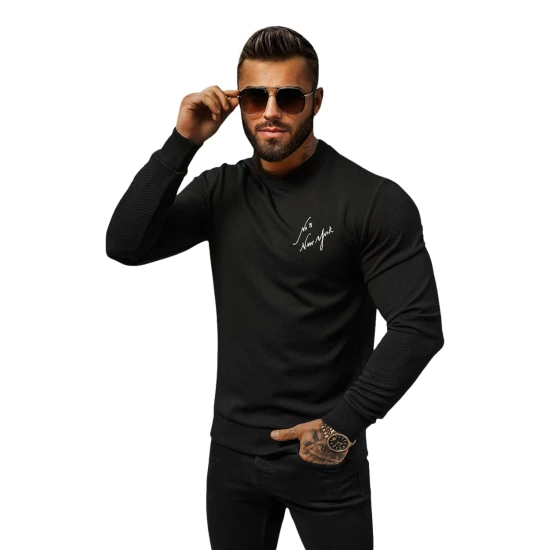 Vyriškas juodas džemperis New York O/P2031