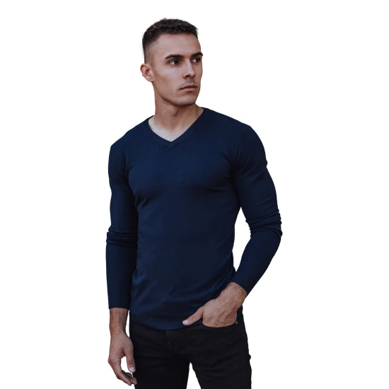 Tamsiai mėlynas vyriškas megztinis Henri WX2220