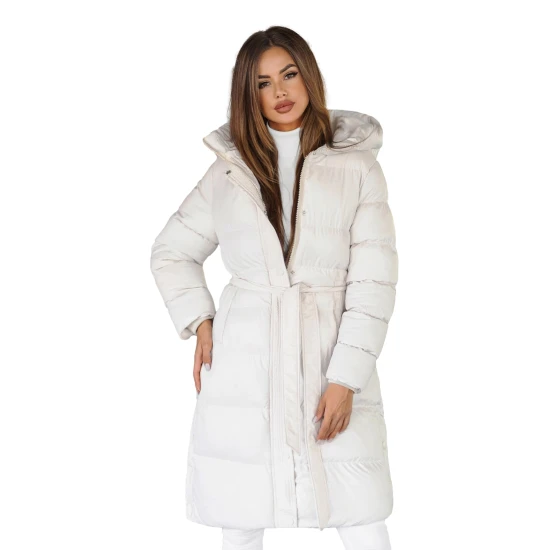 Baltos spalvos žieminis paltas Elin JS/5M3253/281Z