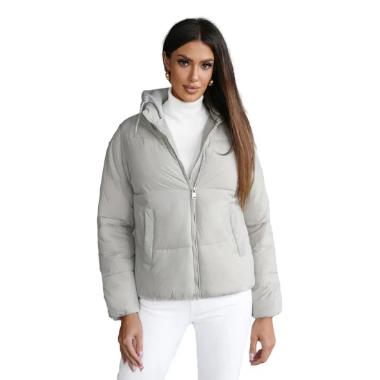 Pilkos spalvos moteriška striukė Beni JS/16M9187/392Z