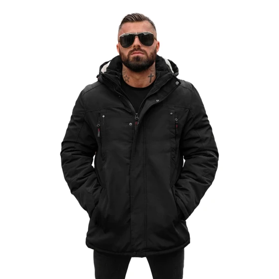 Vyriška juodos spalvos žieminė striukė Mason JS/5M3223/392