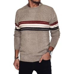 Rusvas vyriškas megztinis Fimol