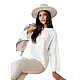 Women's white oversize jumper Justi MY2006
