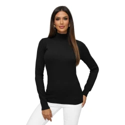 Moteriškas megztinis aukštu kaklu Milena