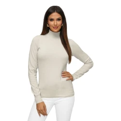 Moteriškas megztinis aukštu kaklu Milena