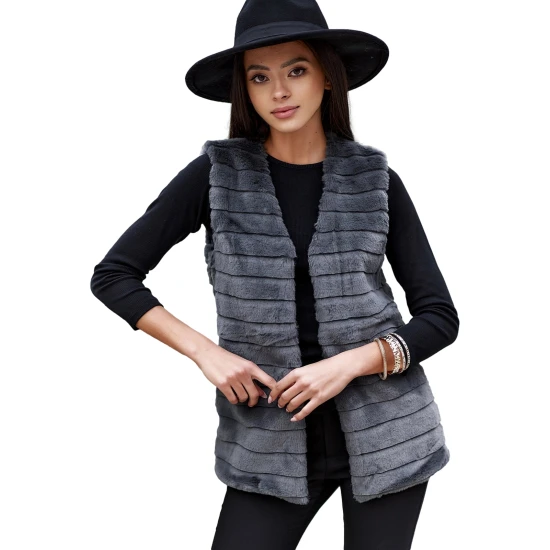 Moteriška tamsiai pilka liemenė Drel VLR008