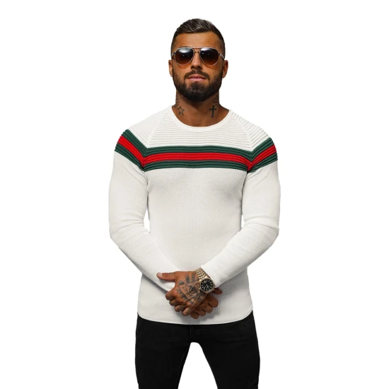 Vyriškas baltas megztinis Omer Megztiniai