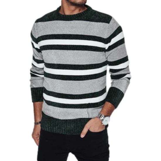 Vyriškas pilkas megztinis Entoni WX2262