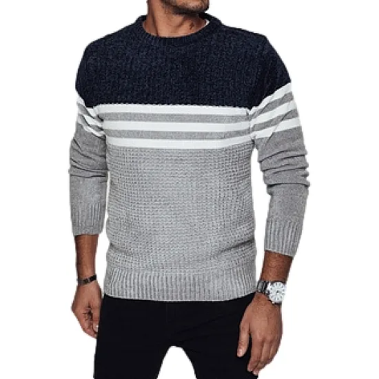 Men's grey sweater Tonum WX2230