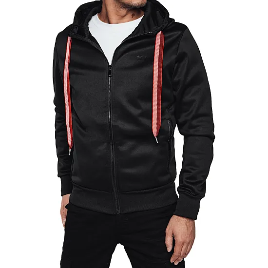 Tummanharmaa miesten pusero Ziper BX5858
