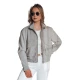 Pilka moteriška oversize bomber striukė Milina TY4792