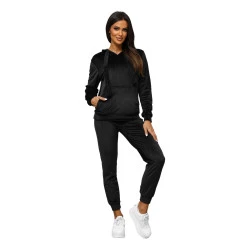 Moteriškas juodas veliūrinis komplektas Merlin